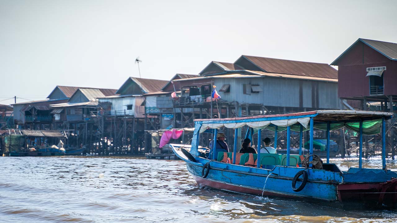 Floating village at Kampong Phluk